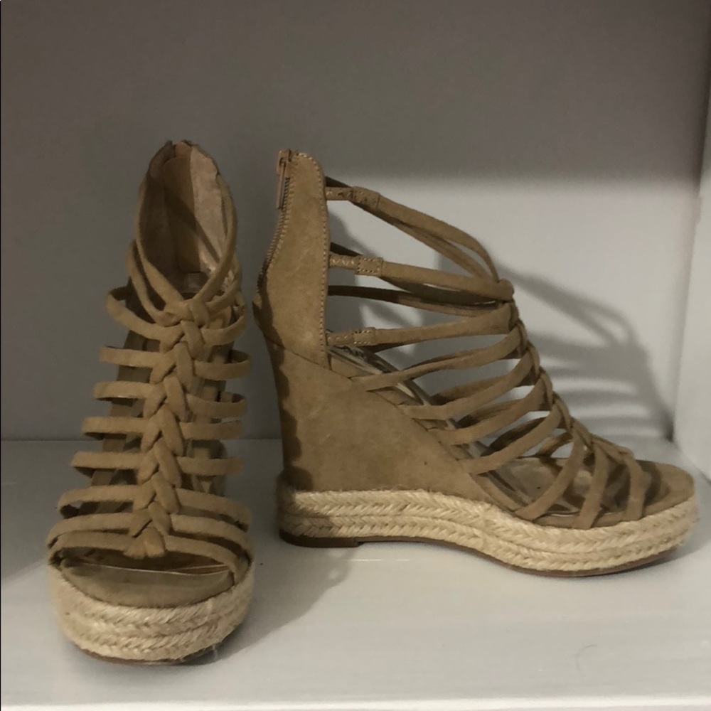 Carlos Santana Camilla strappy wedge sandal